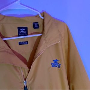 Yellow Pebble Beach windbreaker